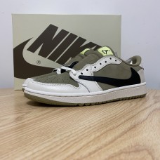 TRAVIS SCOTT X AIR JORDAN 1 LOW GOLF 'NEUTRAL OLIVE'